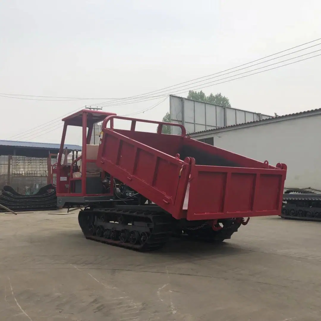 Td-10 3-10 Ton esteira de borracha do veículo de transporte Tratores de Esteiras Dumper Truck para a agricultura