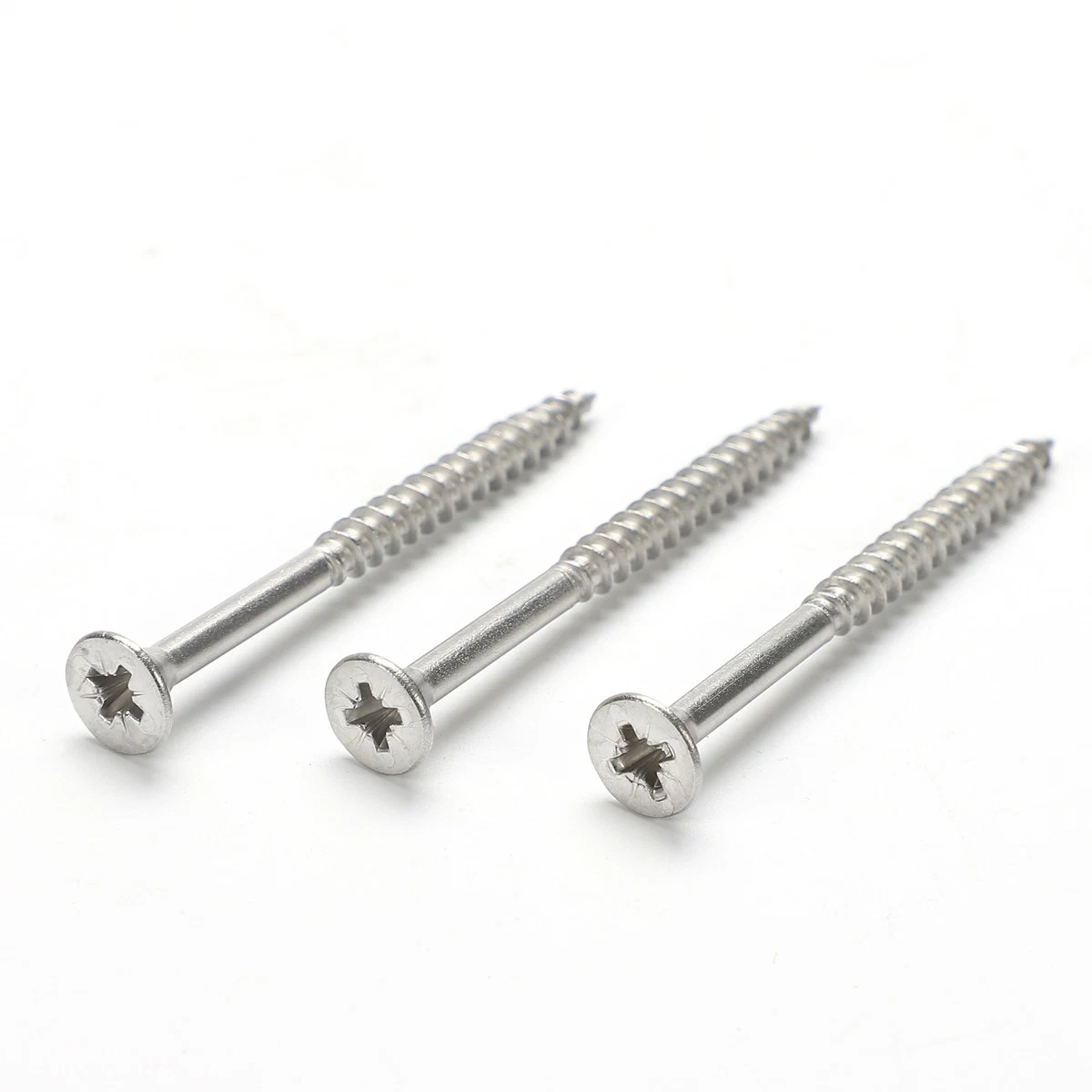 DIN7505 Torx Pozi Phillips Double Csk Flat Head Stainless Steel Wood Furniture Chipboard Screw