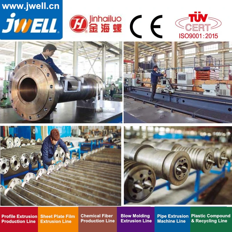 Jwell -Conical Twin Screw and Barrel for Recycling Making Extrusion Machine with Factory Price