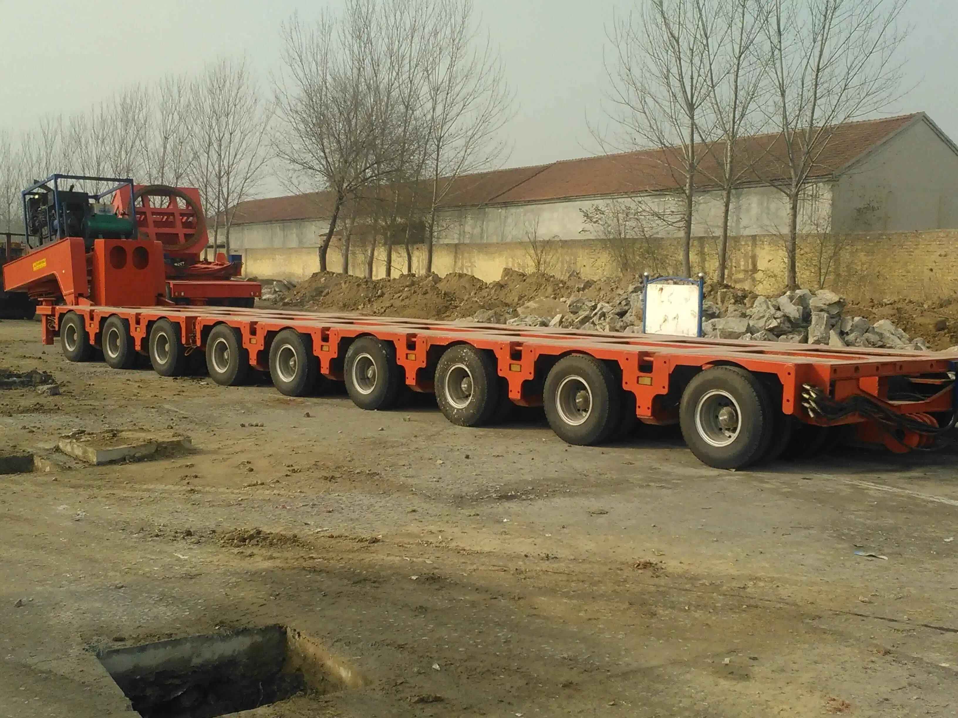 20 Line-Axles Hydraulic Steering Modular Trailer