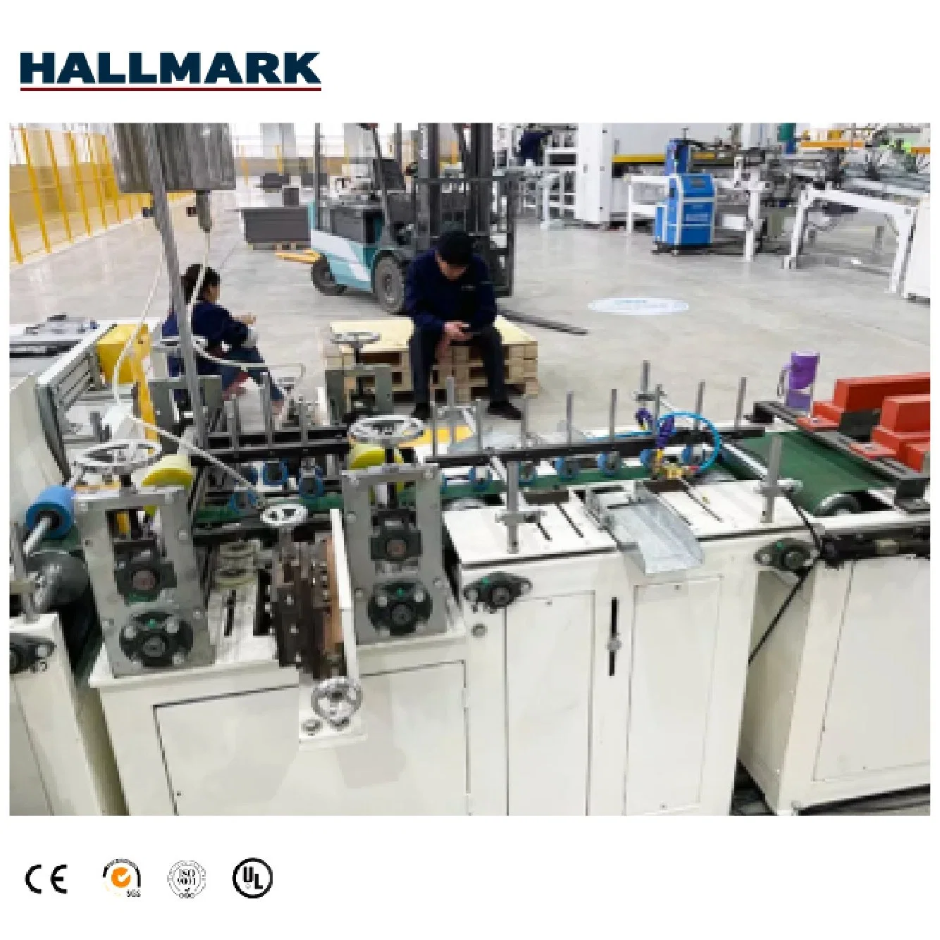 Hallmark High quality/High cost performance  New Type V Shape Groove Coating Machine for Spc Flooring Making