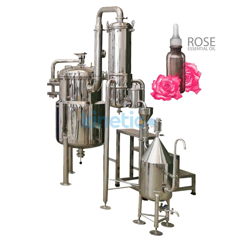 Steam Essential Oil Distiller Frankincense Extract Machine Rose Essential Oil Distillation Equipment