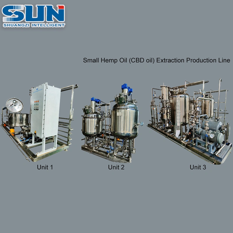 Dried Hemp Biomass Low Temperatrue Solvent Extractor Hemp Oil Processing Whole Set System