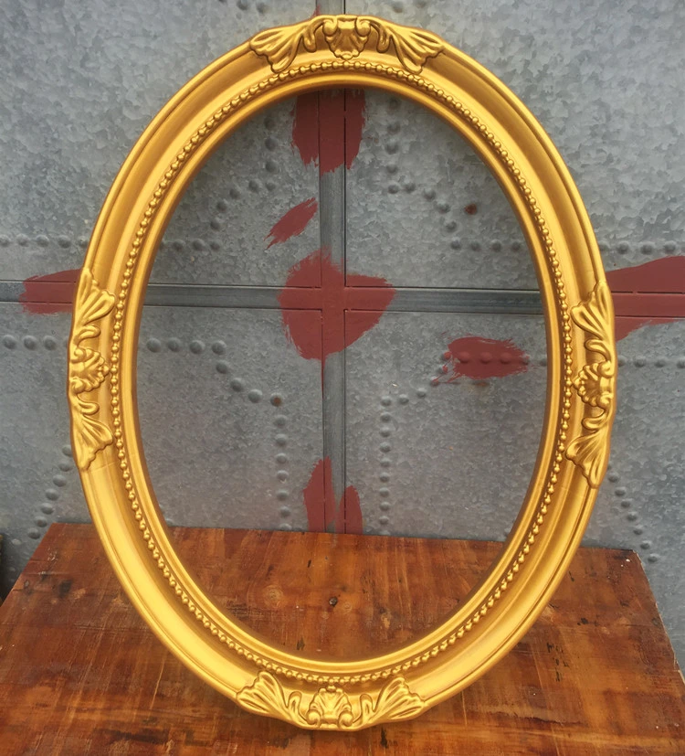 Hot Sale Factory Luxury Classic PU Mirror Frame for Bathroom Decoration