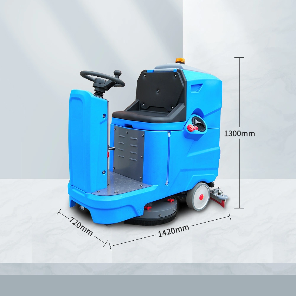 Automatic Riding Floor Scrubber Cleaning Equipment for Factory Warehouse Airport Station Parking Lot