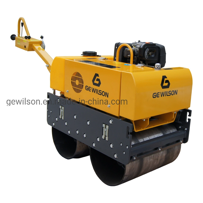 Double Drum Walk Behind Rode Vibratory Roller Construction Machinery