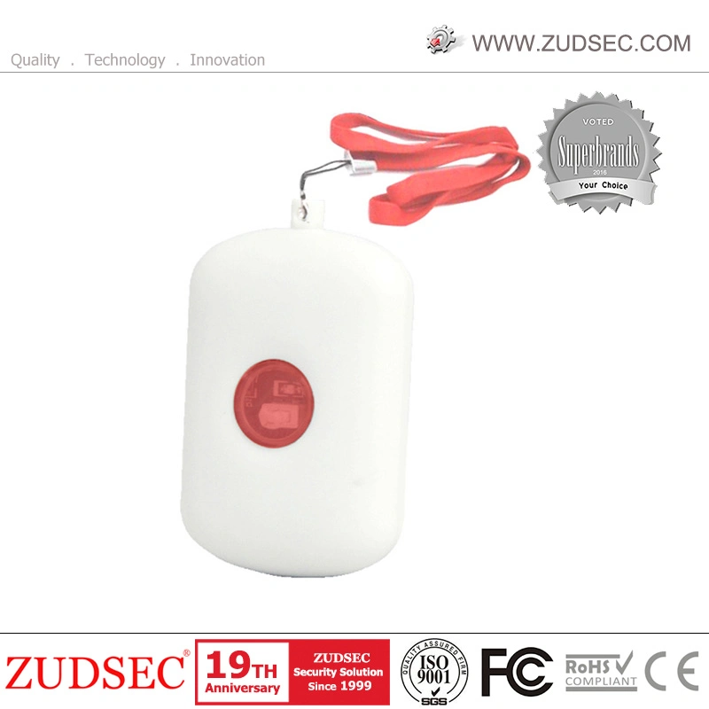 433MHz RF Wireless Portable Neck Pendant Button and Receiver for Nursecall Emergency Assistance System