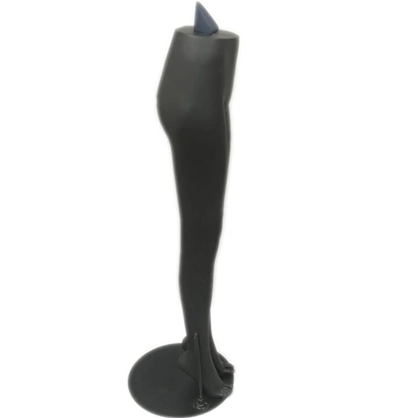 Black Mannequin Legs Fiberglass Woman Manikin Bottom Legs Model