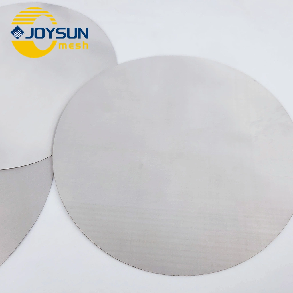 Double Layer 304 316 Porous Stainless Steel Woven Sieve Wire Screen for Water Coffee Treatment Round Metal Sintered Filter Mesh Discs