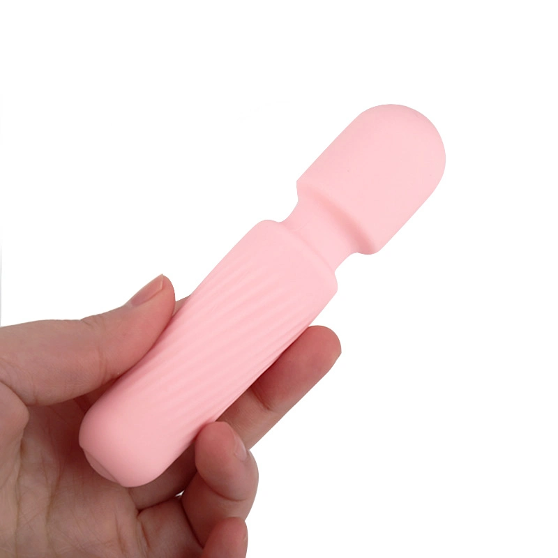 Resistente al agua recargables USB Mini Wand masajeador para mujer