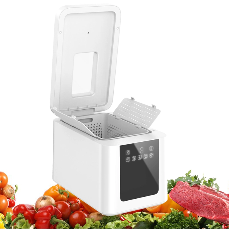 Ultrasonic Large Capacity Fruit and Vegetable Cleaner Washer Sterilizer Cleaning Machine for Home Use