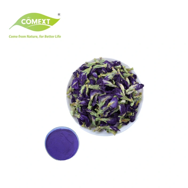 Comext Free Sample Good Stain Natural Blue Pigment Blue Butterfly Pea Flower Extract Powder