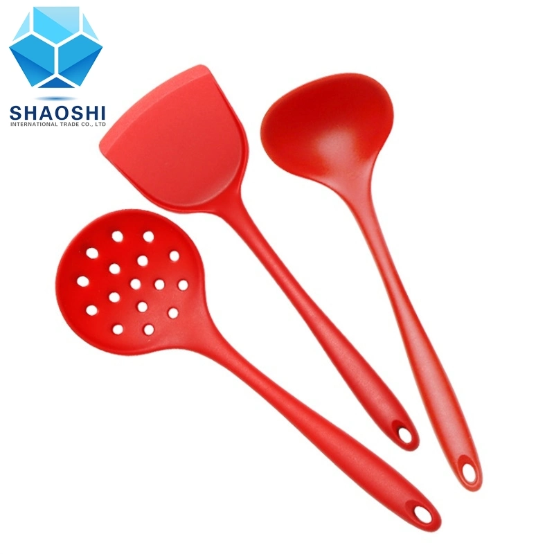 Sell Like Hot Kitchen Accessories Food Grade Spaghetti Spoon Silicone Cover Nylon Kitchen Cooking Utensils Set-Need Revised