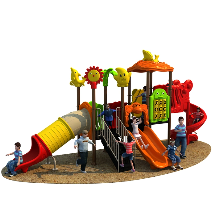 Outdoor Playground Slide Children Plastic Toys Amusement Park Outdoor Complex Government Project