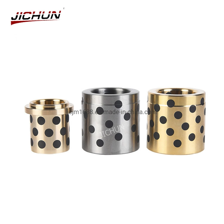 Hasco Standard Flange Bronze Bushing with Graphite Plugs Oilless Bearing Machinery Part