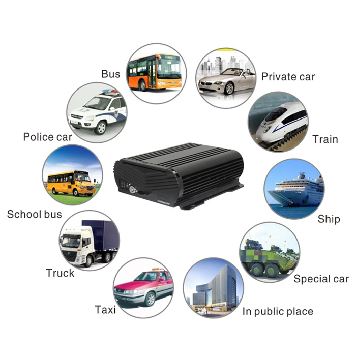 4CH NVR Wireless 4G WiFi HDD H. 265 Mobile DVR for Security Camera Vehicle