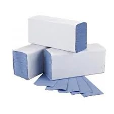 Ulive 250 Sheets Premium Disposable 1ply Mixed Wood Blue N-Fold Towel