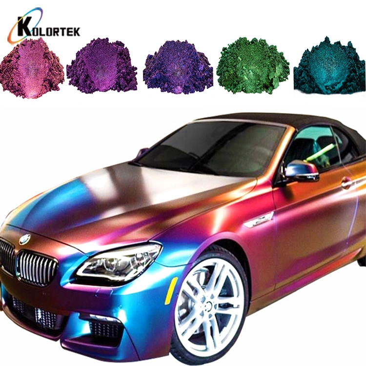 Tinta metálica automóvel pó de pigmento Cosmetic Chameleon Color Shift