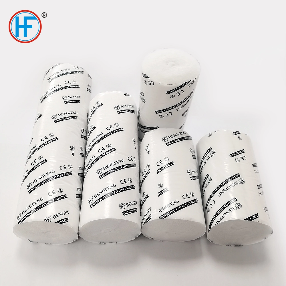 Mdr CE HF usine orthopédiques de haute qualité respirable en vertu de bandage de rembourrage en fonte
