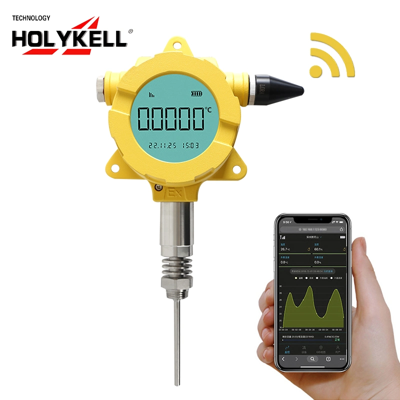 Monitor LCD Holykell 4G GPRS GSM NB - temperatura da água sem fios IoT Sensor