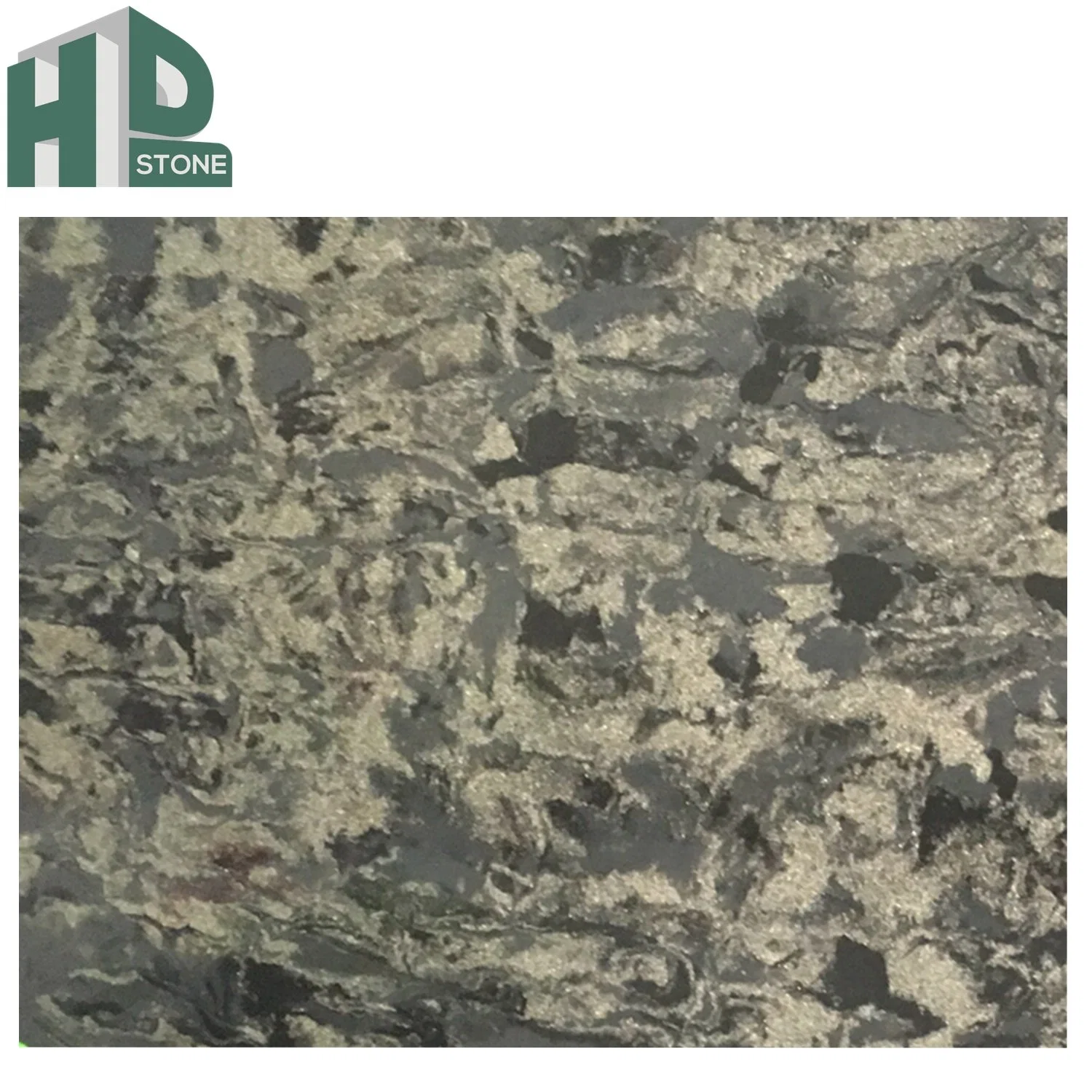 Artificial Mysterious Green Quartz Stone Big Slabs