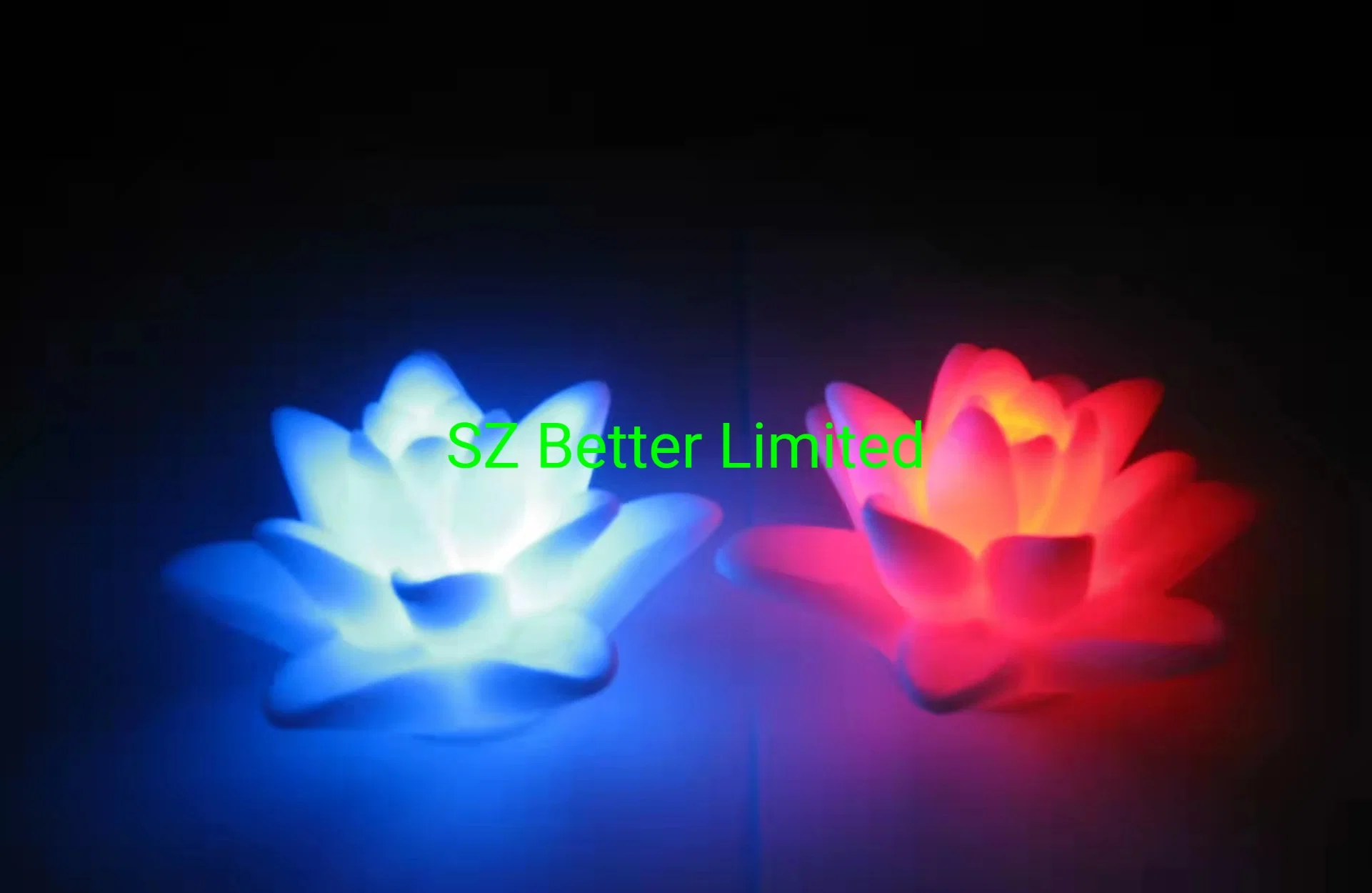 LED Colorful Floating Lotus Night Light Water Sensor LED Floating Lotus Candle