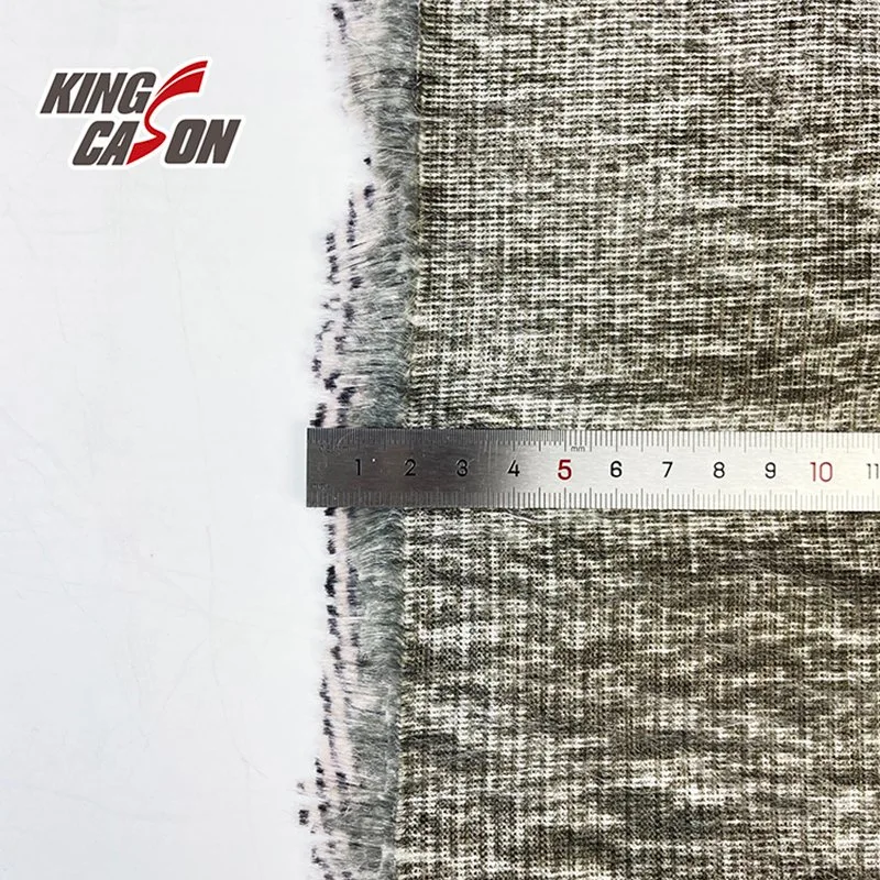 Kingcason Gradient Long Pile PV Fleece Fabric for Rug