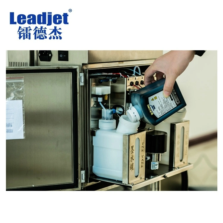 Leadjet Cij Printer Best Selling Model with Open Ink Tank High Speed Date Coder