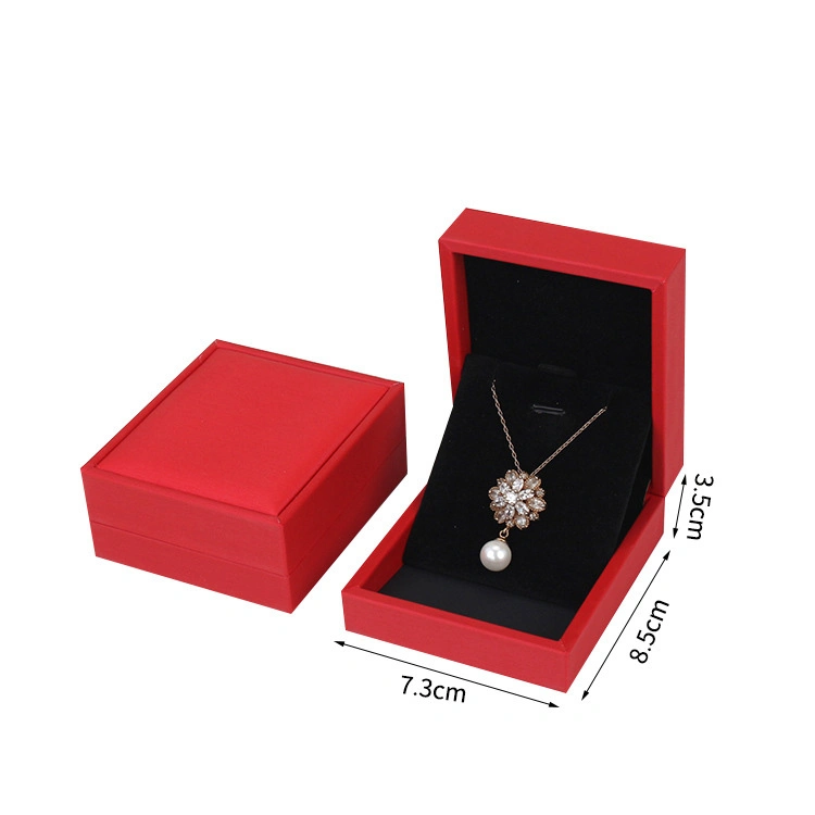 Drawn Silk PU Leather Jewelry Box Set Box Jewelry Box Ring Pendant Necklace Bracelet Box Matching Gift Bag 3 Colors Optional
