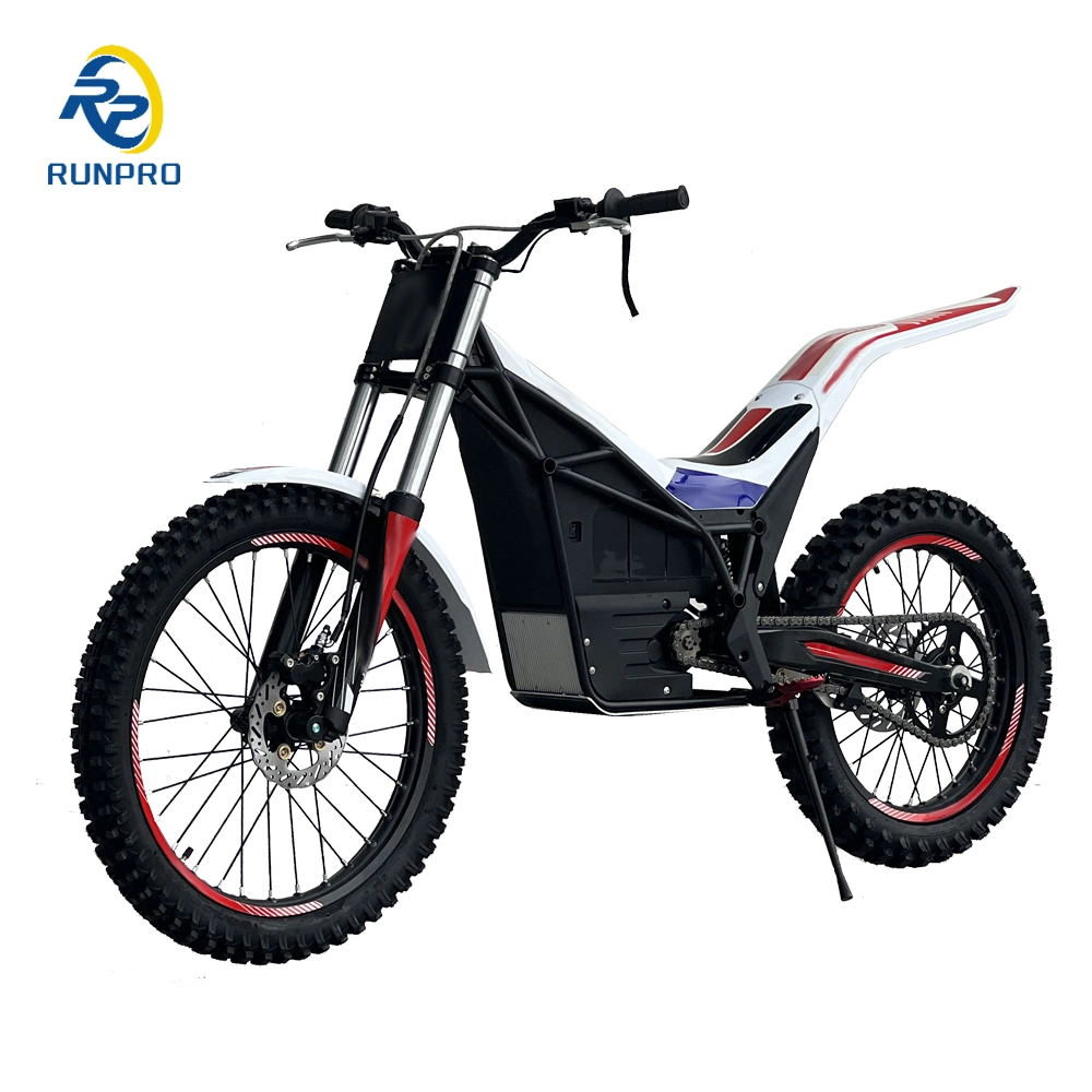 Runpro New Electric Dirt Bike 2118 Inch Tire 12kw Adult Riding for Fun Motorcycle off Road