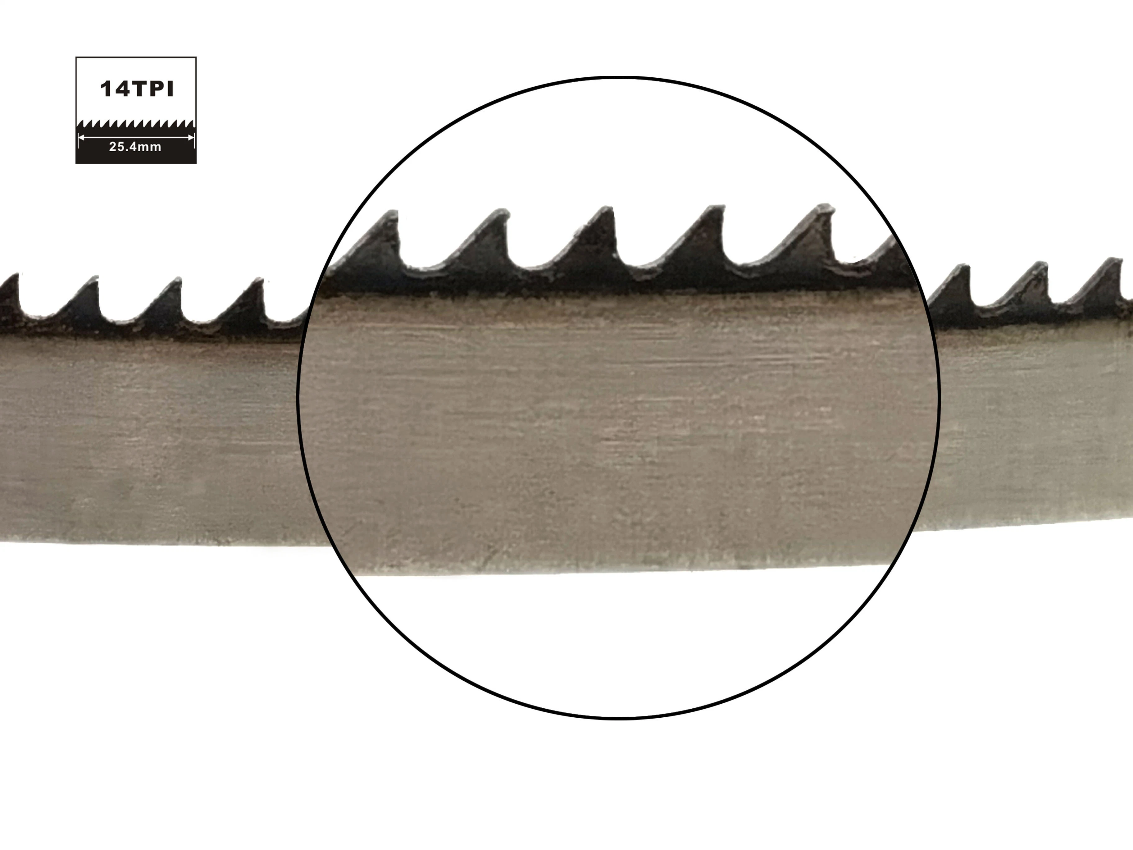 Lame de scie à ruban en carbone trempé Sk5 pour bois Taille 1425mmx6x14T, Outils électriques.