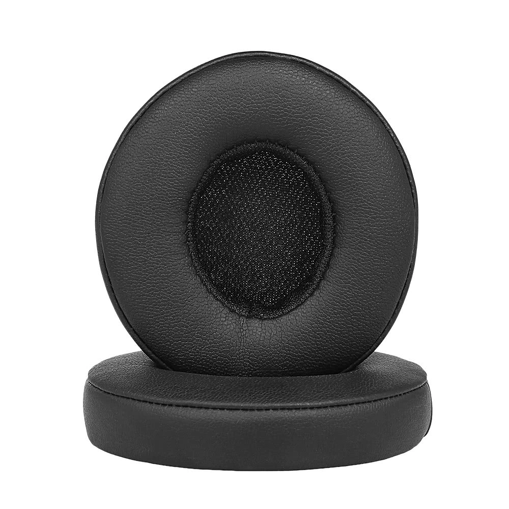 2PCS Replacement Earpads Headsets Soft Ear Pad Cushion for Beats Solo 2 / 3 Wireless Headphones - Black