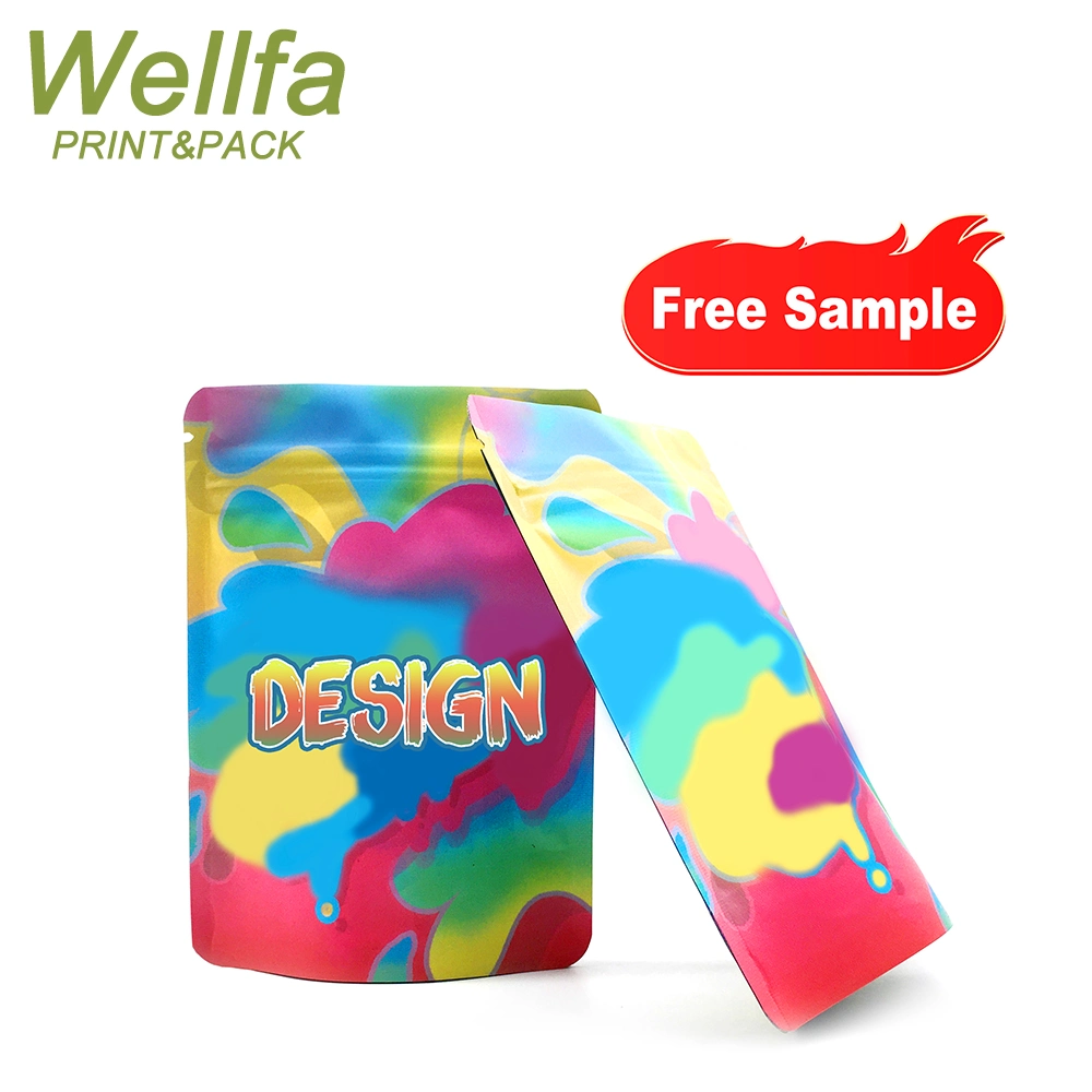 Design personalizado impresso à prova de crianças Comestíveis Cheiro 1 G 3.5G 7g Cookie de corte de Corante Candy Sacos de Mylar