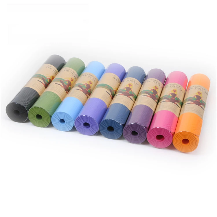 Eco-Friendly Odorless Yoga Mat Folding Non-Slip TPE Yoga Mat