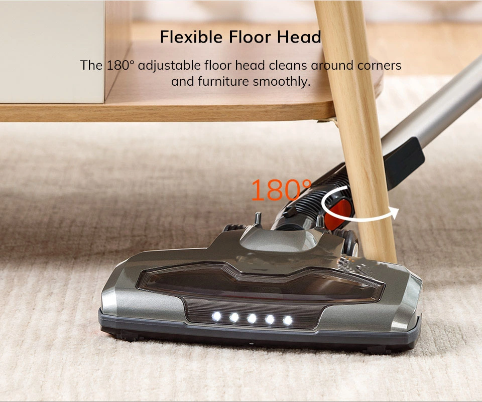 Cordless Handheld Vacuum Cleaner, 21kpa Suction, 1.2L Dust Cup, 40 Mins Time, LED Illuminate, Removable Battery