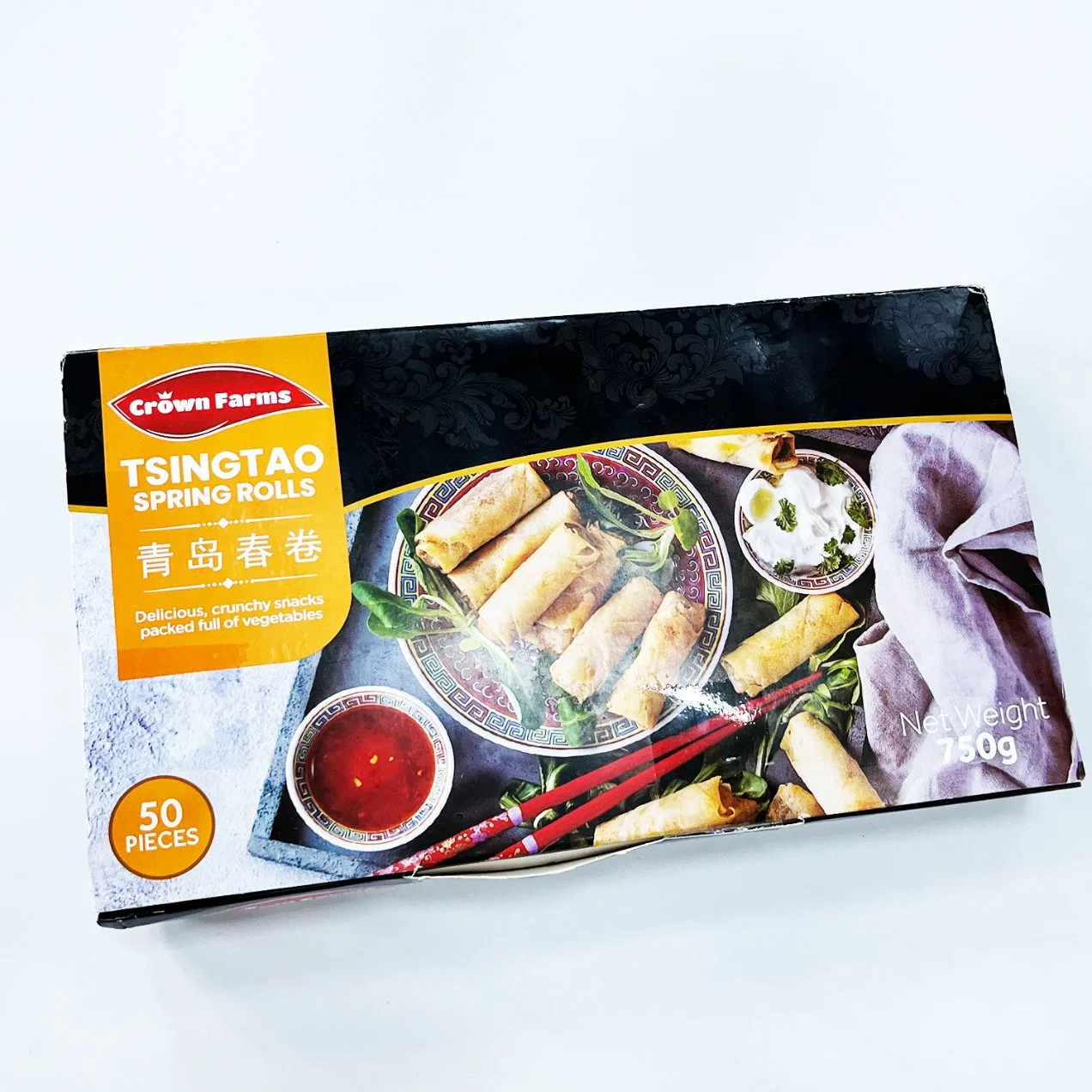 Wheatsun Brand Chinese Food Crispy Fried Frozen Vegetable Spring Rolls Wrapper Pastry