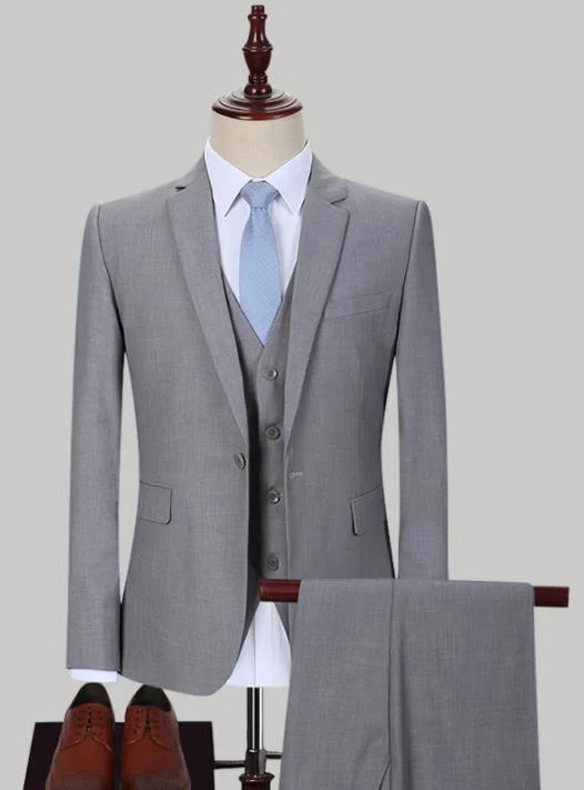 Factory Direct Sale Single-Breasted New Groom/Best Man&prime; S Suit Tuxedo/Goods in Stock High-Quality Fabric Formal Suit for Office Wedding & Party Wear