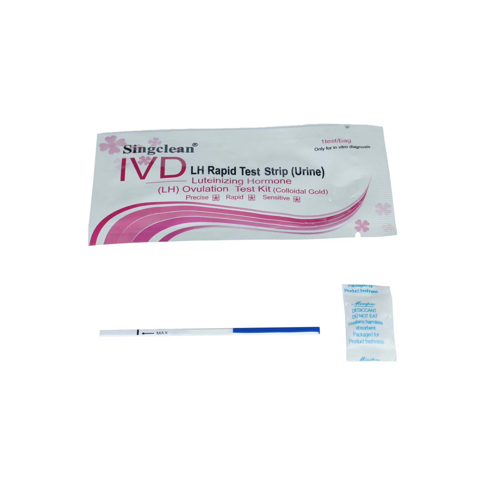 Singclean Wholesale/Supplier CE Approved Ivd One Stepd Rapid Homely Meidcal Lh Test Strip Kit for Irregular Menstrual Periods