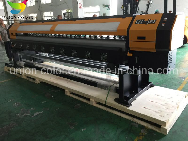3.2m Large Format Printer Human Qi Jet Solvent Printer Flex Vinyl Sticker PVC Pet Wall Paper Printing Machine Digital Printer Plotter Made in China