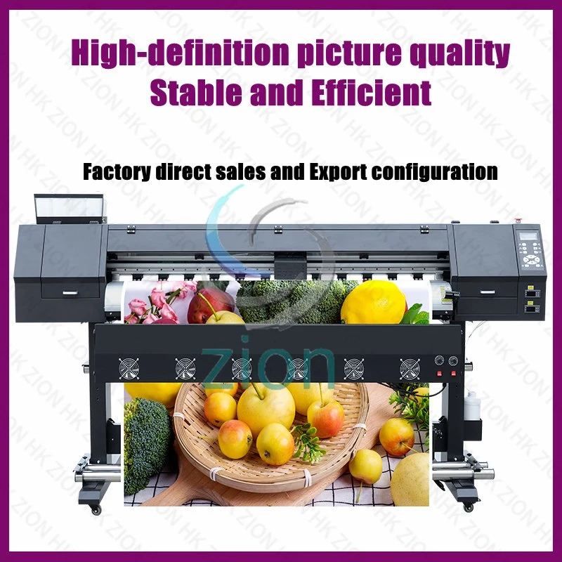 1.8m Large Format Transfer Paper Dye Sublimation Printer 1440dpi Wide Format Eco Solvent Outdoor Cheap Canvas Banner Wallpaper Digital Printing Machine