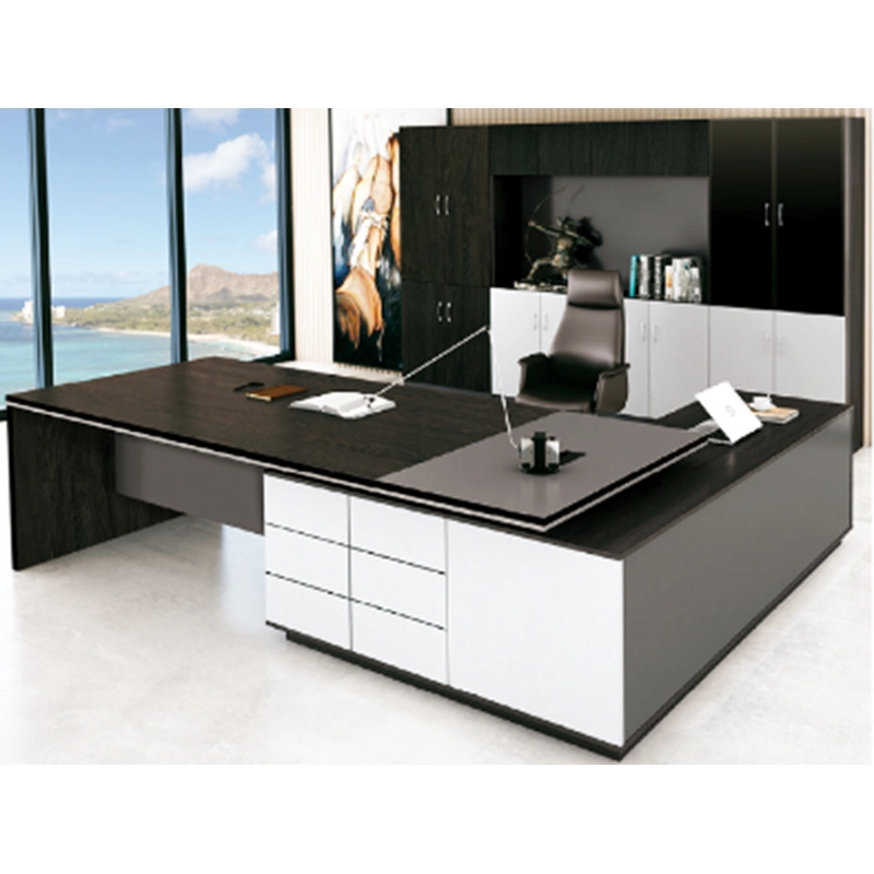 Melamine Modern Office Furniture L Shape Wood/Wooden Executive Desk Table