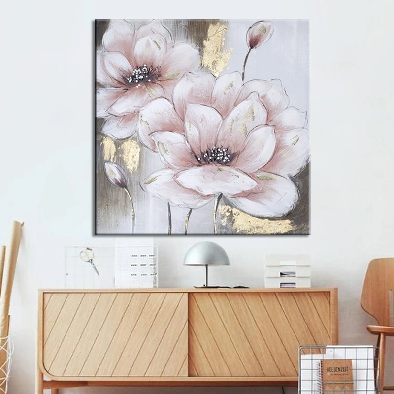 Wholesale/Supplier Custom Wall Decor Canvas Flower Oil Painting Living Room Decorative Wall Art