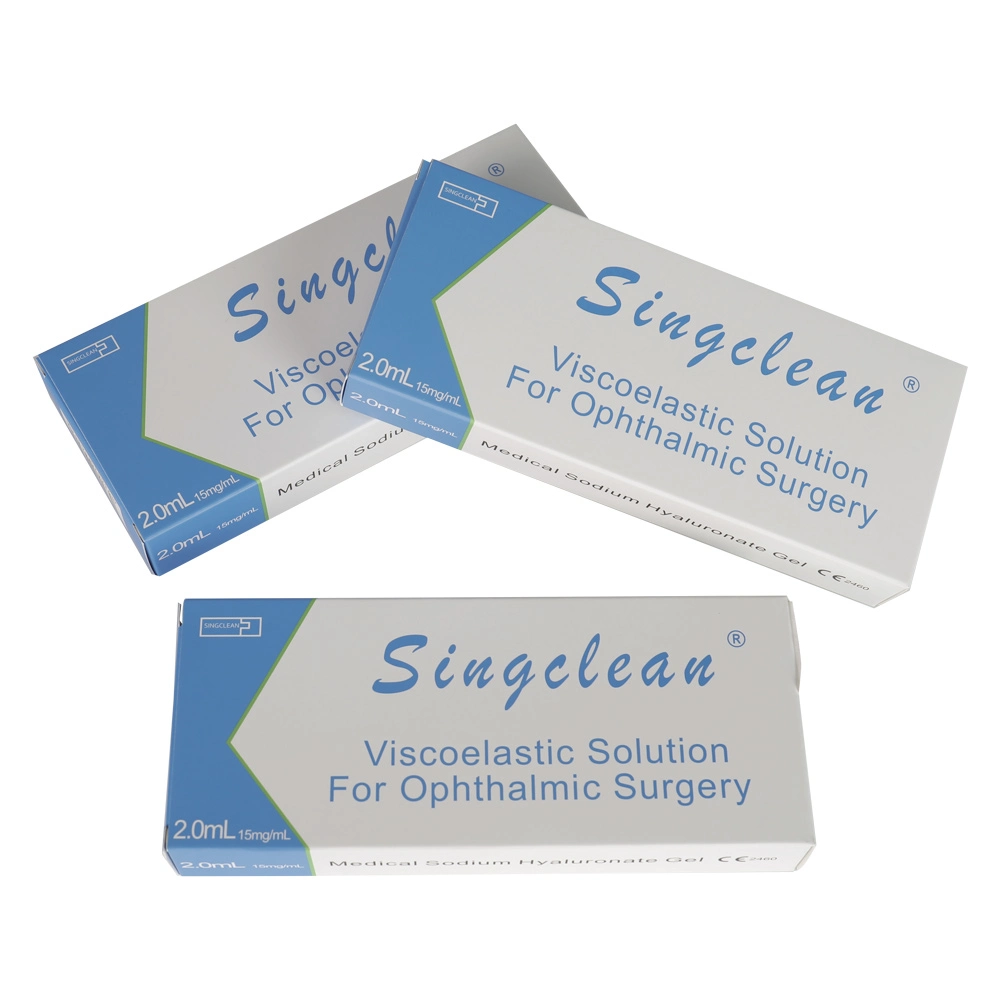 with Logo Printing Human Singclean Sodium Hyaluronate Ophthalmic Viscosurgical Device