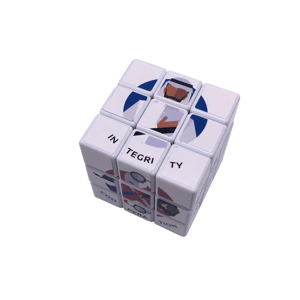 ABS Color Printed Square Puzzle Magic Cube