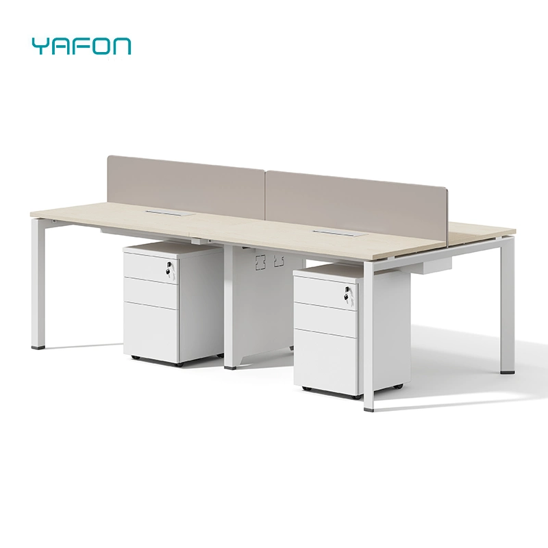 Modern Simple Steel Office Furniture 2 4 6 People Office Partitions Table Workstation