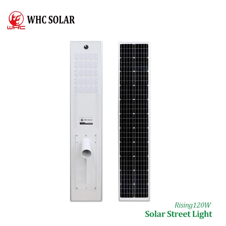 WHC Wholesale 100 W meilleur prix extérieur tout-en-un intégré Lumière de jardin solaire LED