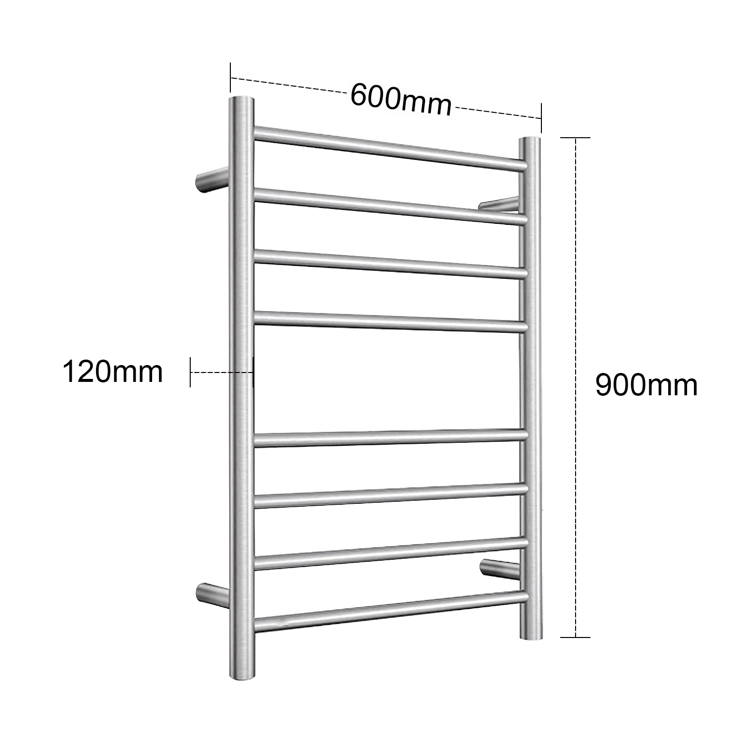 Eléctricos de pared toallas para baño Acero inoxidable 304