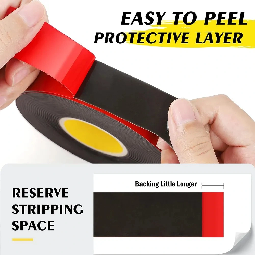 Double Sided Self Adhesive Black White EVA PE Polyethylene Foam Tape