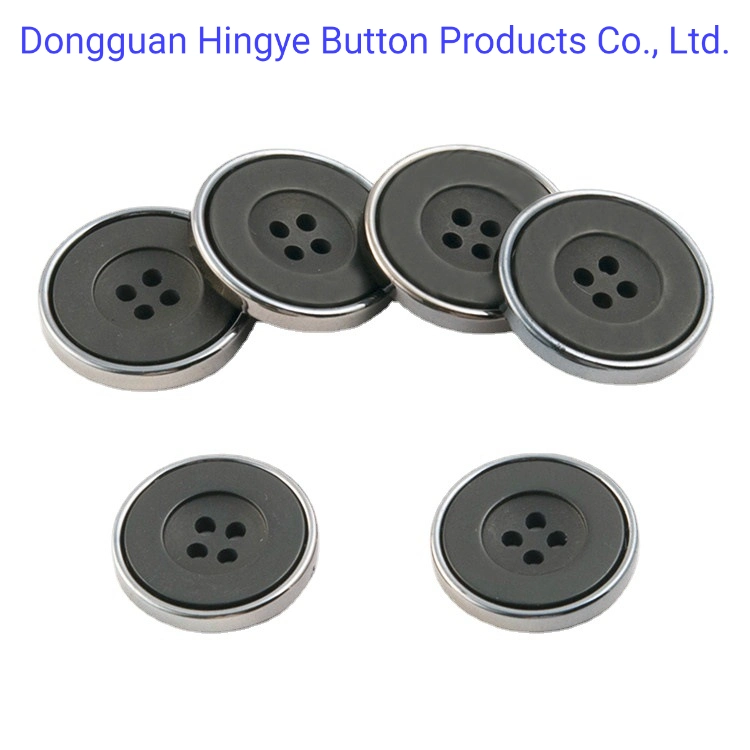 ABS Button Two Parts Combined Plastic ABS Plated Shiny Silver Button for Coats Clothings Accessories