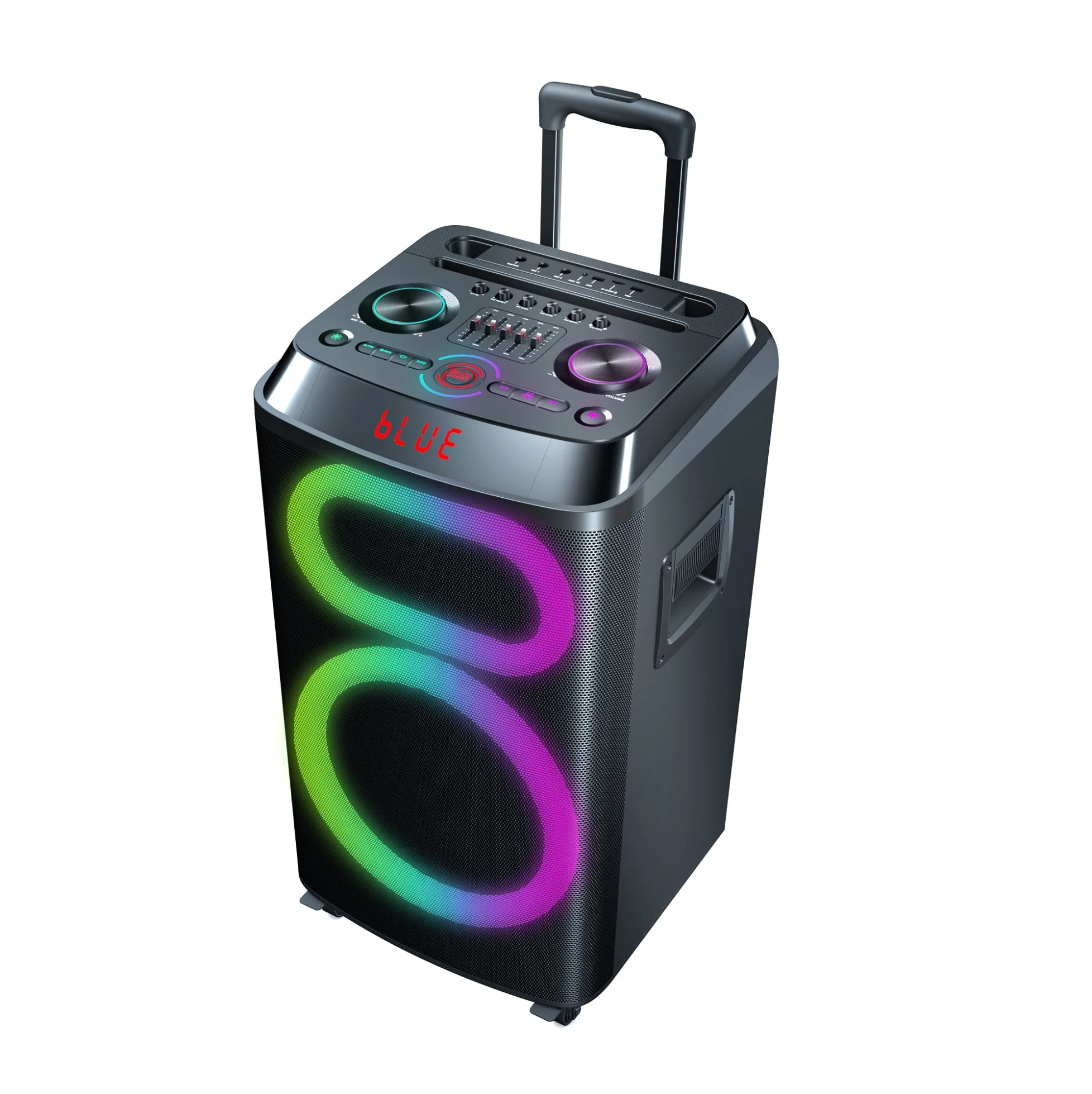 Professional Active Trolley Speaker Wireless Mobile Bluetooth Audio Box Big Pwer Sound Box